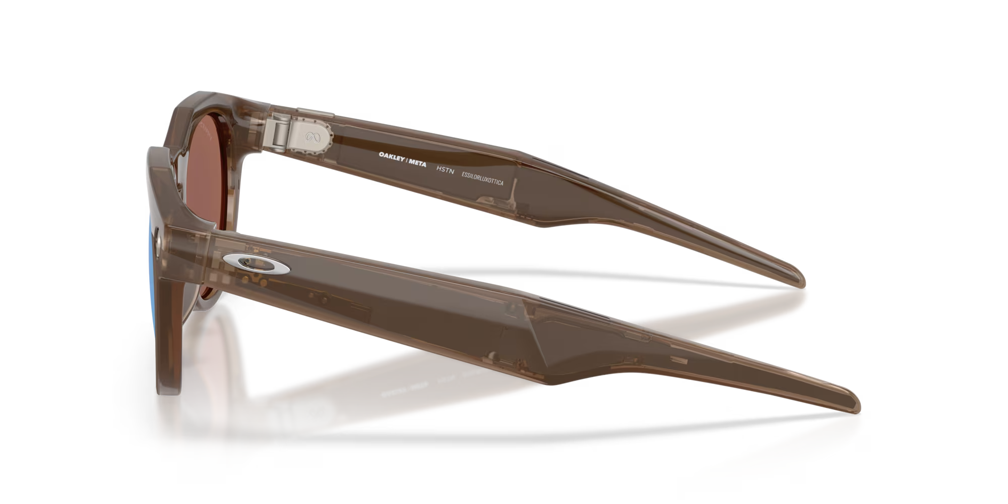 Oakley Meta HSTN PRIZM Deep Water Polarised Brown Frame Sunglasses