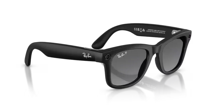Ray-Ban Meta Gen 2 | RW4012 Wayfarer M | Matte Black Gradient Graphite Polarised