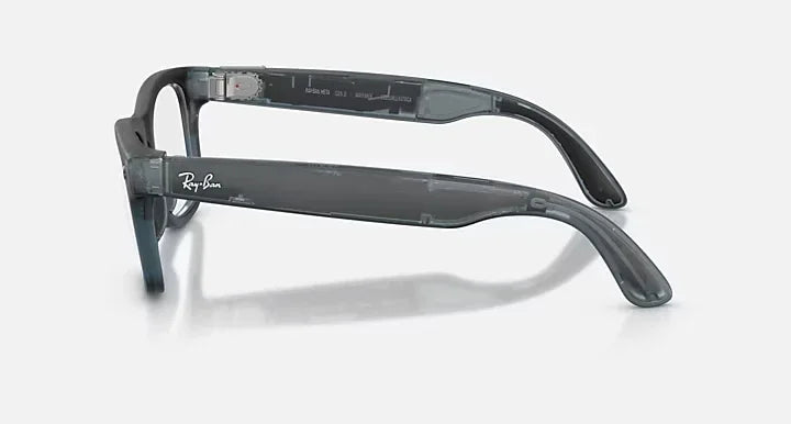 Ray-Ban Meta Gen 3 | RW4011V Wayfarer M | Transparent Matte Ocean Blue