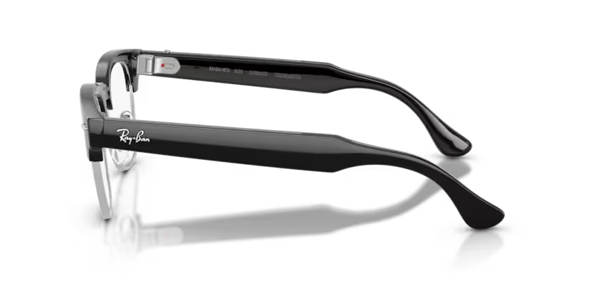 Ray-Ban Audio Meta Gen 3 | RW7004 Clubmaster | Shiny Black Clear Clear blue-violet light filter