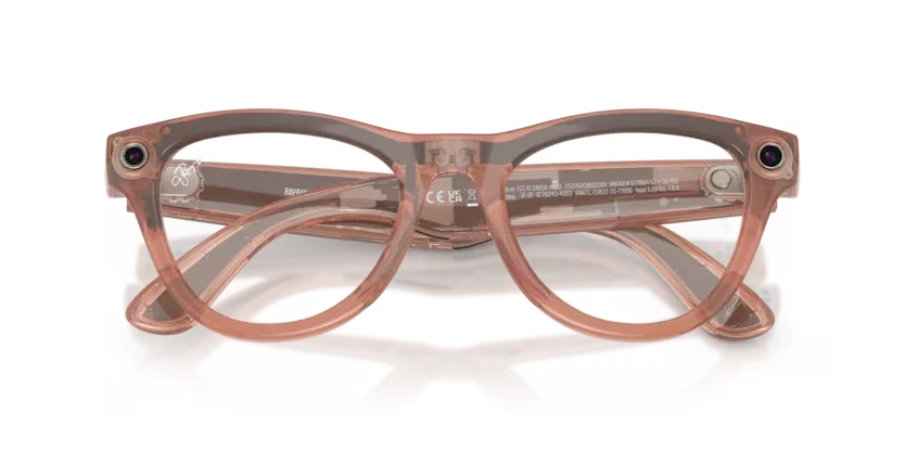Ray- Ban Meta Gen 2 | RW4014 Skyler | Shiny Peach Transition Brown