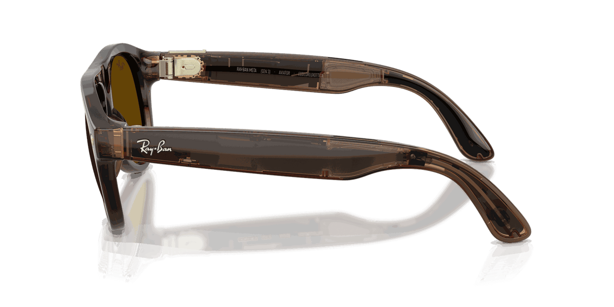 Ray-Ban Meta Gen 3 | RW4016 Aviator | Transp. Umber Transitions Jade