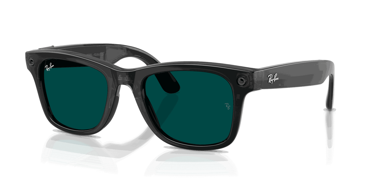 Ray-Ban Meta Gen 3 | RW4011 Wayfarer L | Transp. Black Transitions Aquamarine