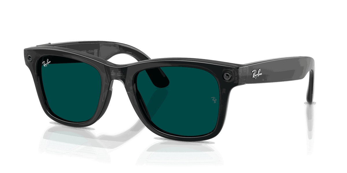 Ray-Ban Meta Gen 3 | RW4011 Wayfarer L | Transp. Black Transitions Aquamarine