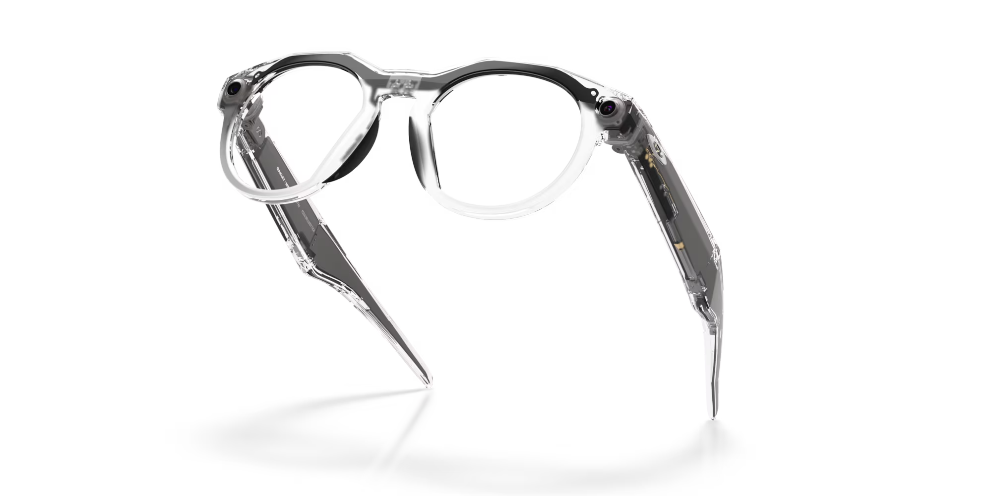 Oakley Meta HSTN Transitions Grey Lenses Clear Frame Sunglasses