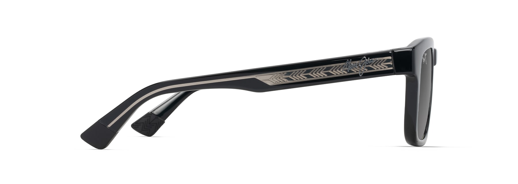 Maui Jim | Maluhia | Shiny Black With Transparent Light Grey | HCL Bronze