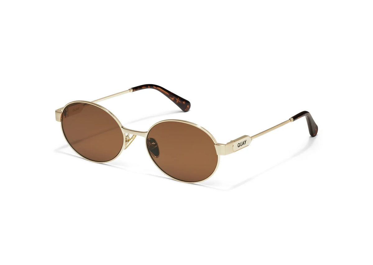 Quay | Anyways | Brushed Gold Brown