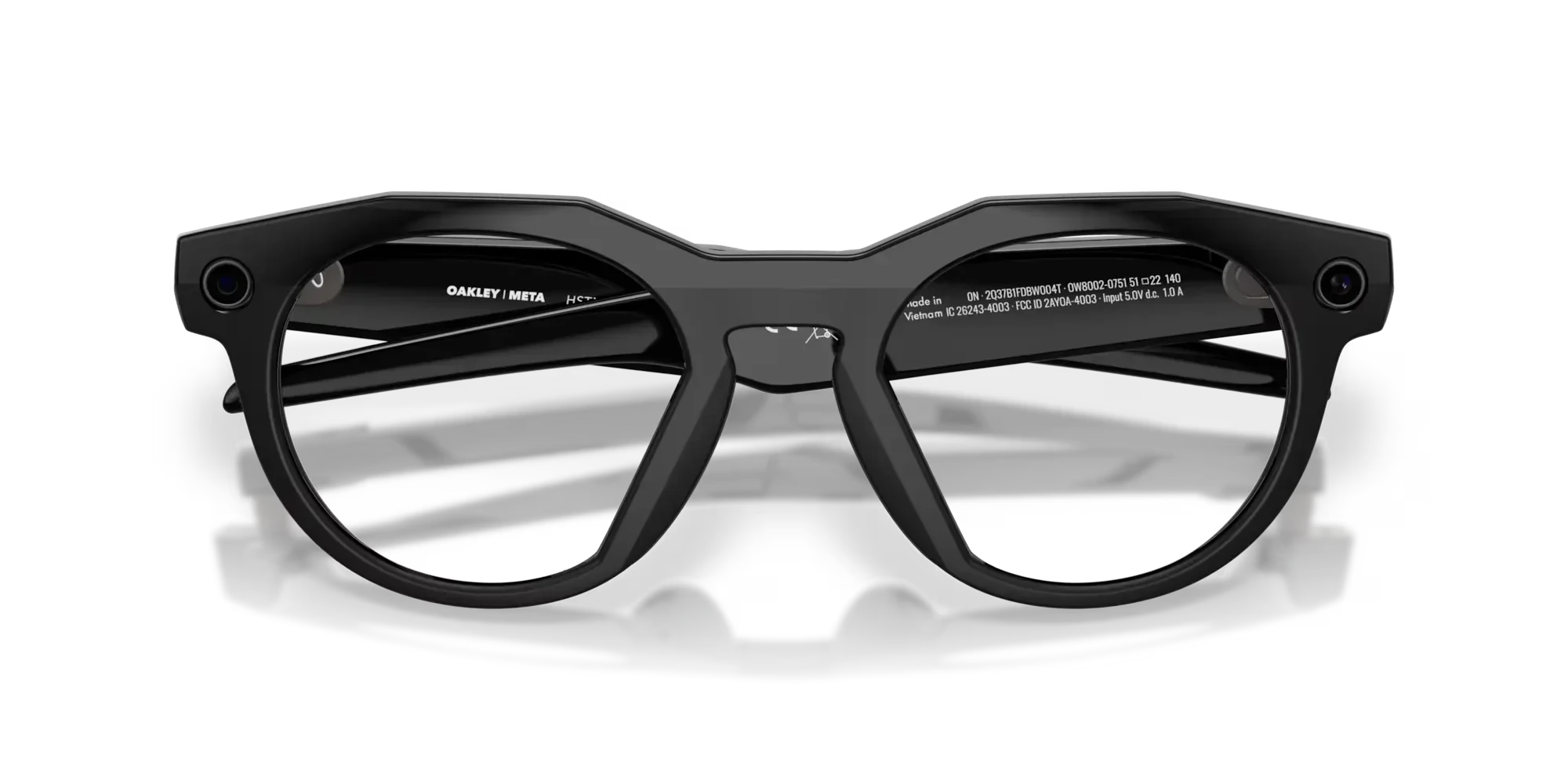 Oakley Meta HSTN Clear Lenses Black Frame