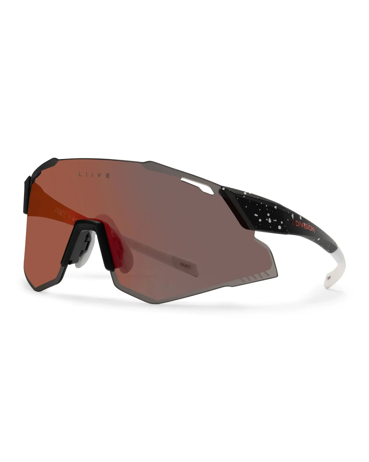 Liive | Pace X | Matte Black/Red Mirror