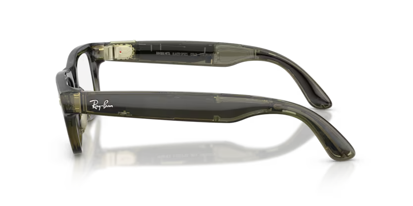 Ray-Ban Meta Gen 2 | RW7001 Blayzer Optics | Transparent Dark Olive Clear