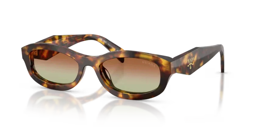 Prada | PRD24S | 14L70T | Honey Tortoise Green Brown