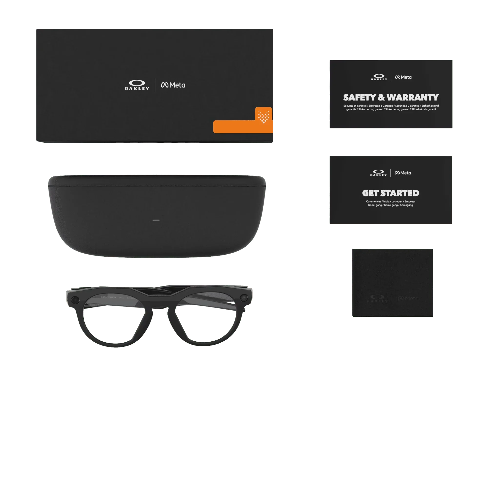 Oakley Meta HSTN Clear Lenses Black Frame