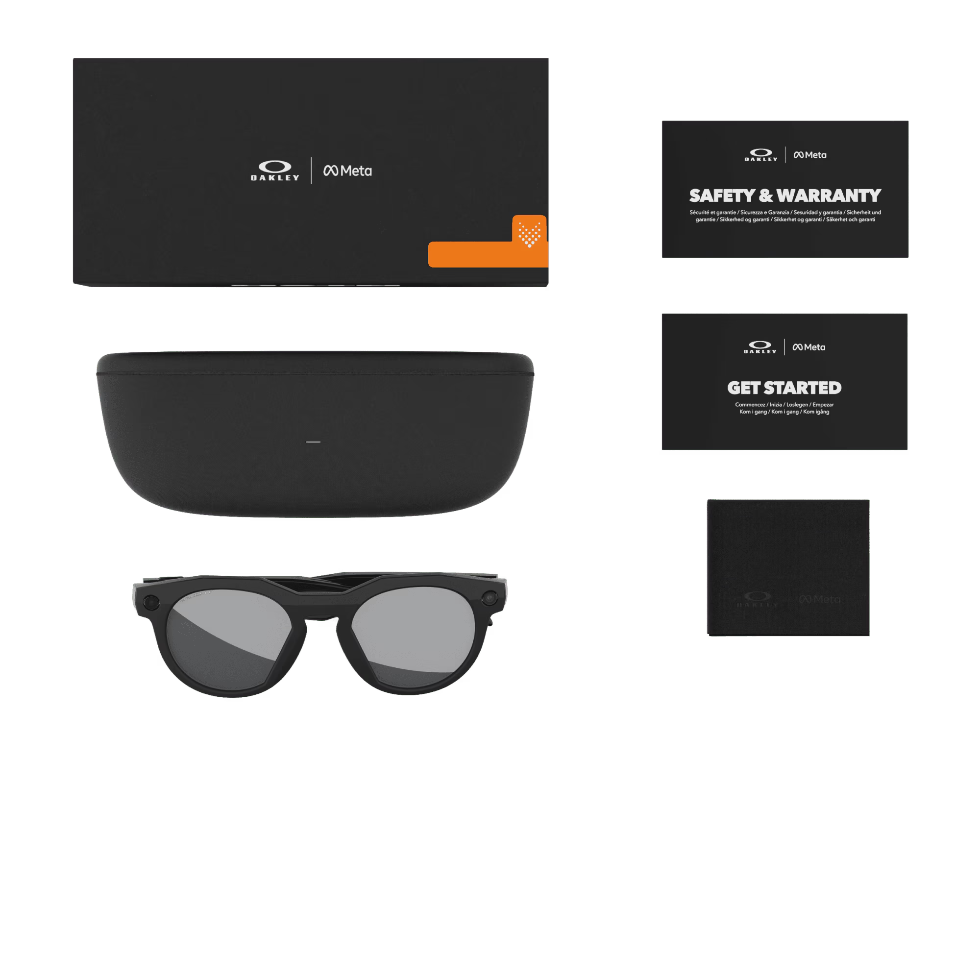 Oakley Meta HSTN PRIZM Black Polarised Lenses Black Frame Sunglasses