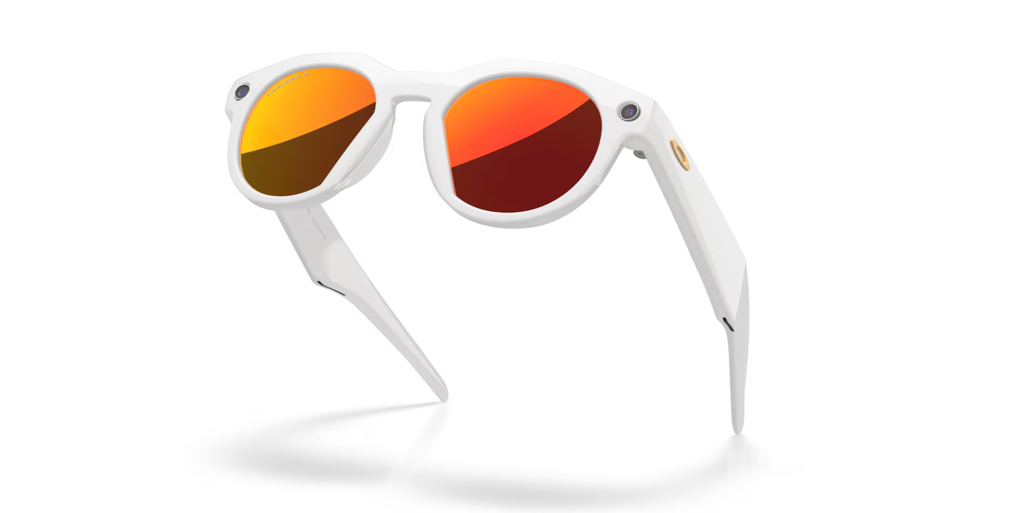 Oakley Meta HSTN PRIZM Ruby Lenses Warm Grey Frame Sunglasses