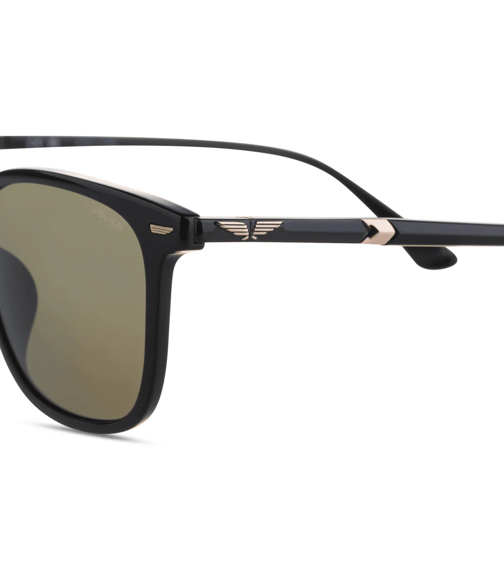 Police | SPLQ86 New Crossroads 5 | Shiny Black Green