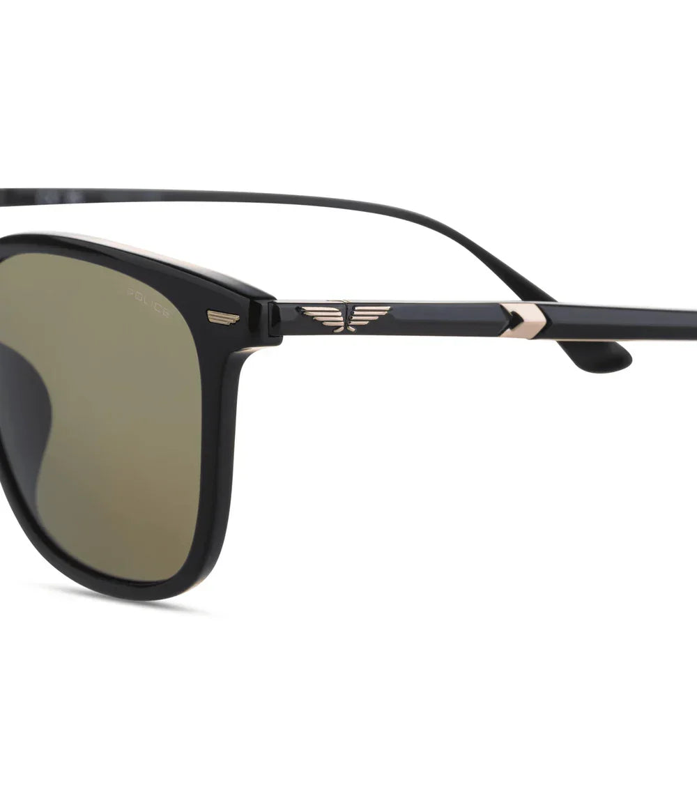 Police | SPLQ86 New Crossroads 5 | Shiny Black Green