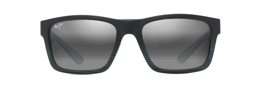 Maui Jim | The Flats | Black With Teal Stripes - iKANDi Sunglasses