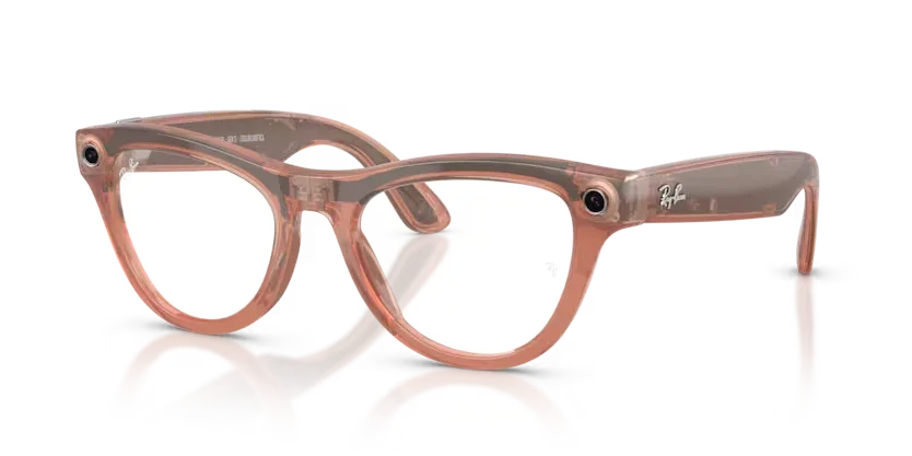 Ray- Ban Meta Gen 2 | RW4014 Skyler | Shiny Peach Transition Brown
