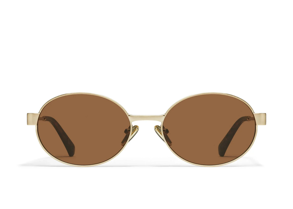 Quay | Anyways | Brushed Gold Brown