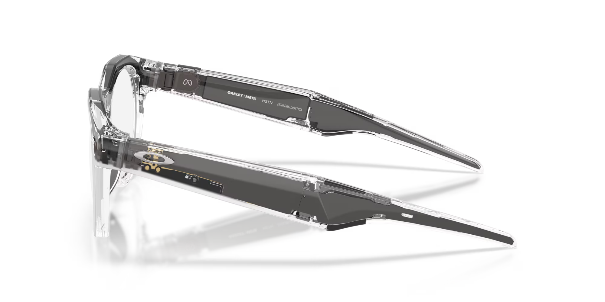 Oakley Meta HSTN Transitions Grey Lenses Clear Frame Sunglasses