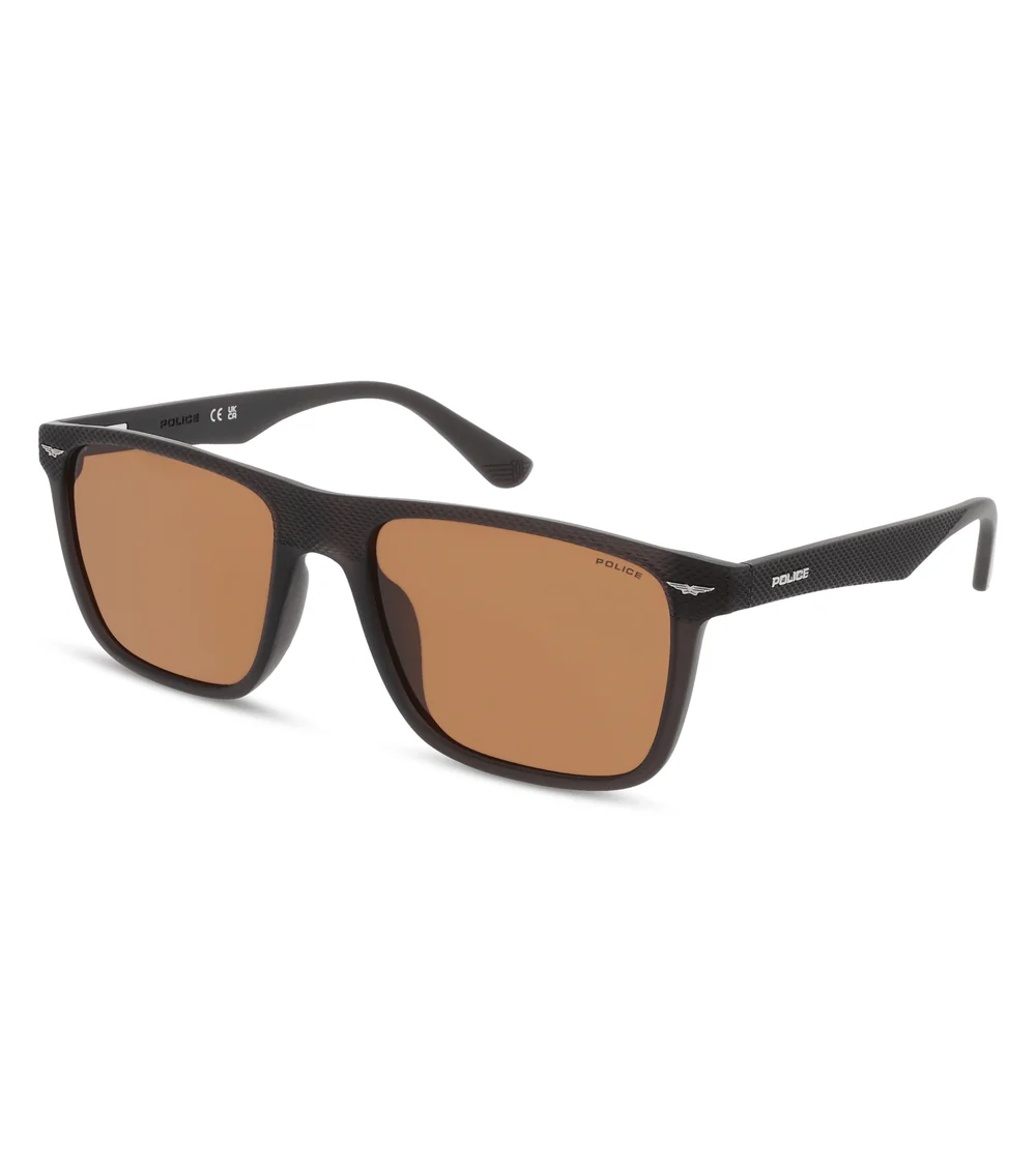 Police | Gator 2 | Matt Black Brown Polarised