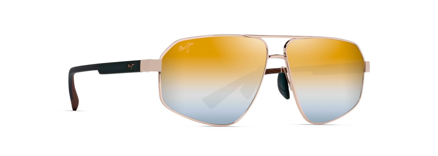 Maui Jim | Keawawa | Shiny Gold With Green - iKANDi Sunglasses