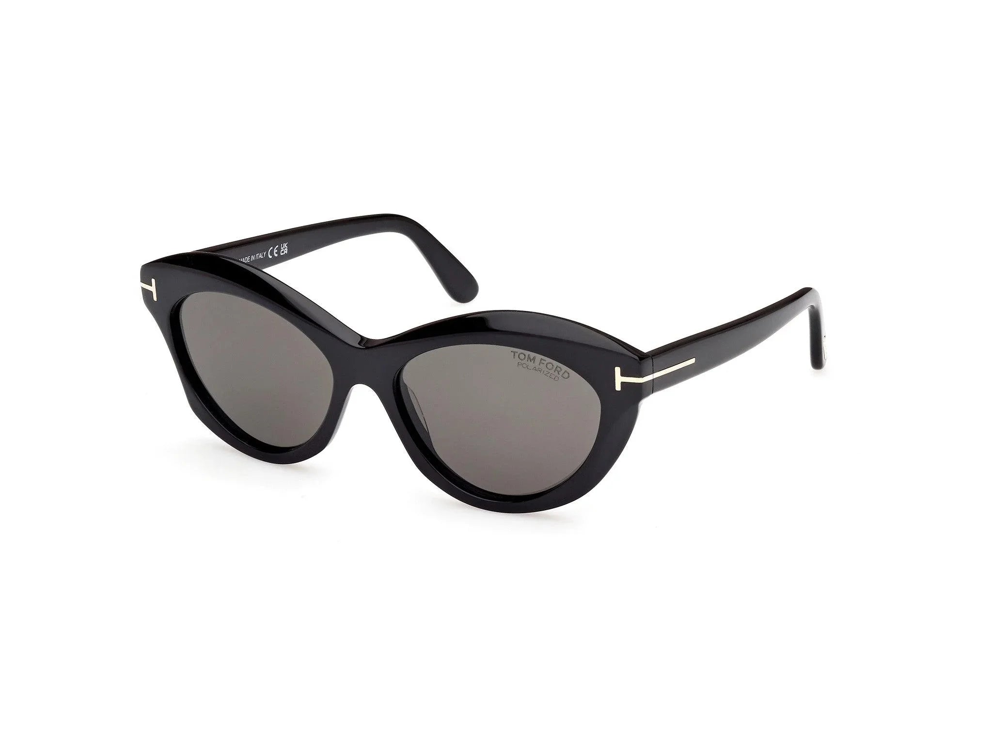 Tom Ford | 1111 Toni | Shiny Black Polarised - iKANDi Sunglasses