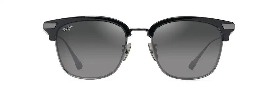 Maui Jim | Kalaunu AF | Shiny Black With Dark Silver - iKANDi Sunglasses