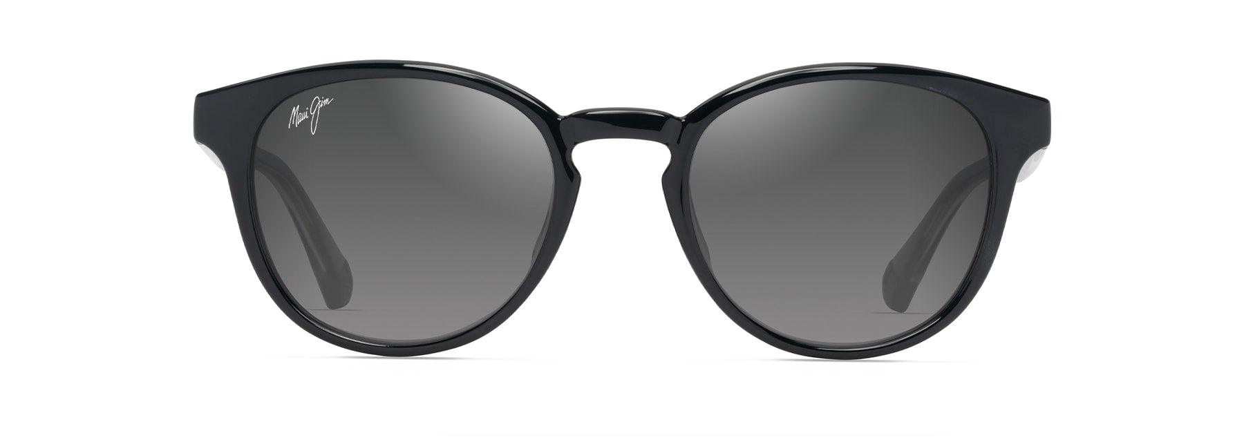 Maui Jim | HieHie | Shiny Black With Transparent Light Grey - iKANDi Sunglasses