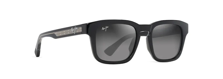 Maui Jim | Maluhia | Shiny Black With Transparent Light Grey