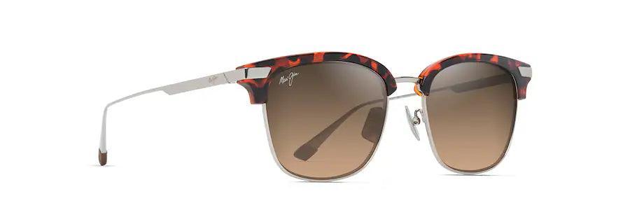 Maui Jim | Kalaunu AF | Shiny Red Havana With Silver - iKANDi Sunglasses