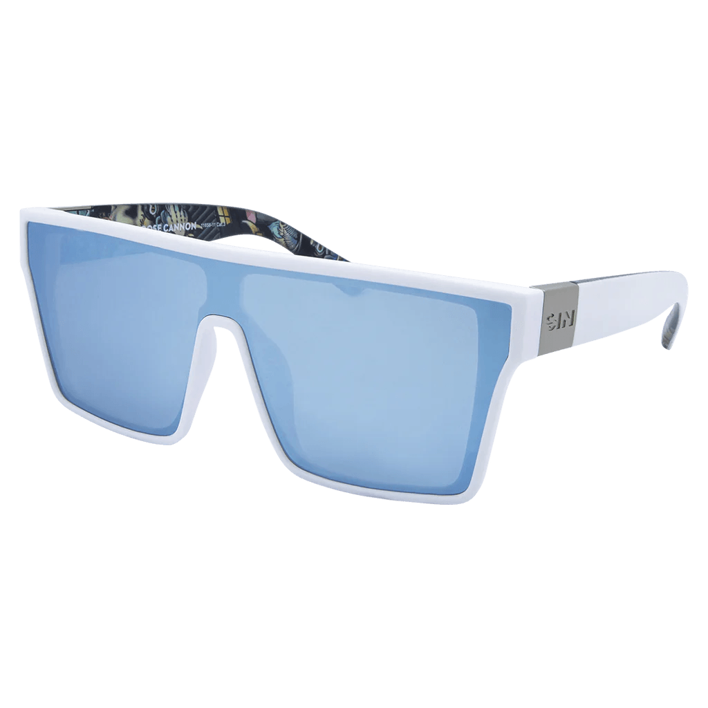 SIN | Loose Cannon | White - iKANDi Sunglasses