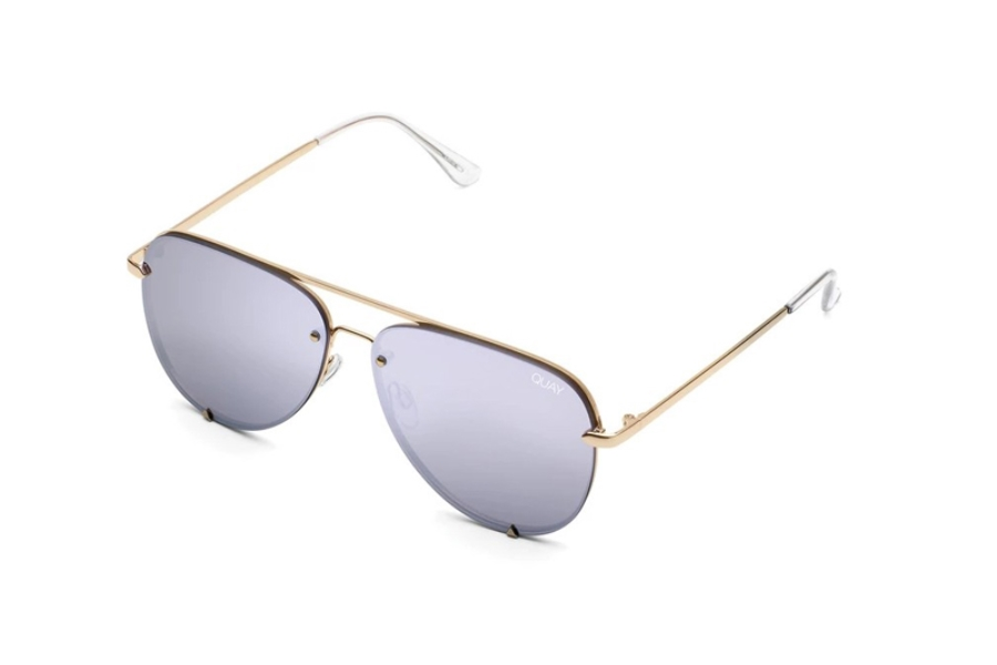 Quay | High Key Rimless | Gold