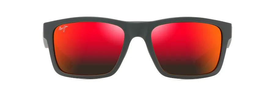 Maui Jim | The Flats | Dark Grey With Brick Red