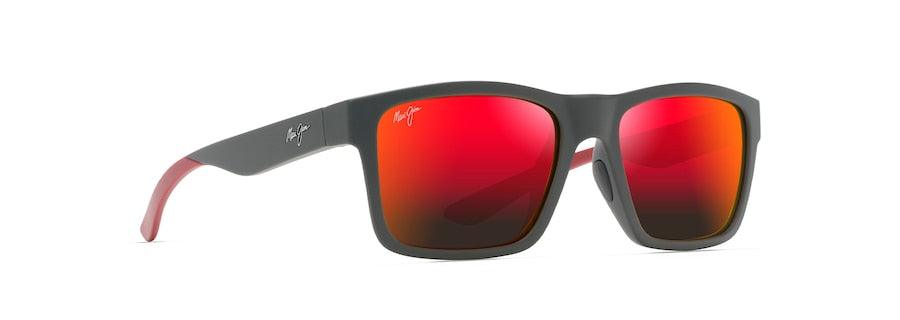 Maui Jim | The Flats | Dark Grey With Brick Red - iKANDi Sunglasses