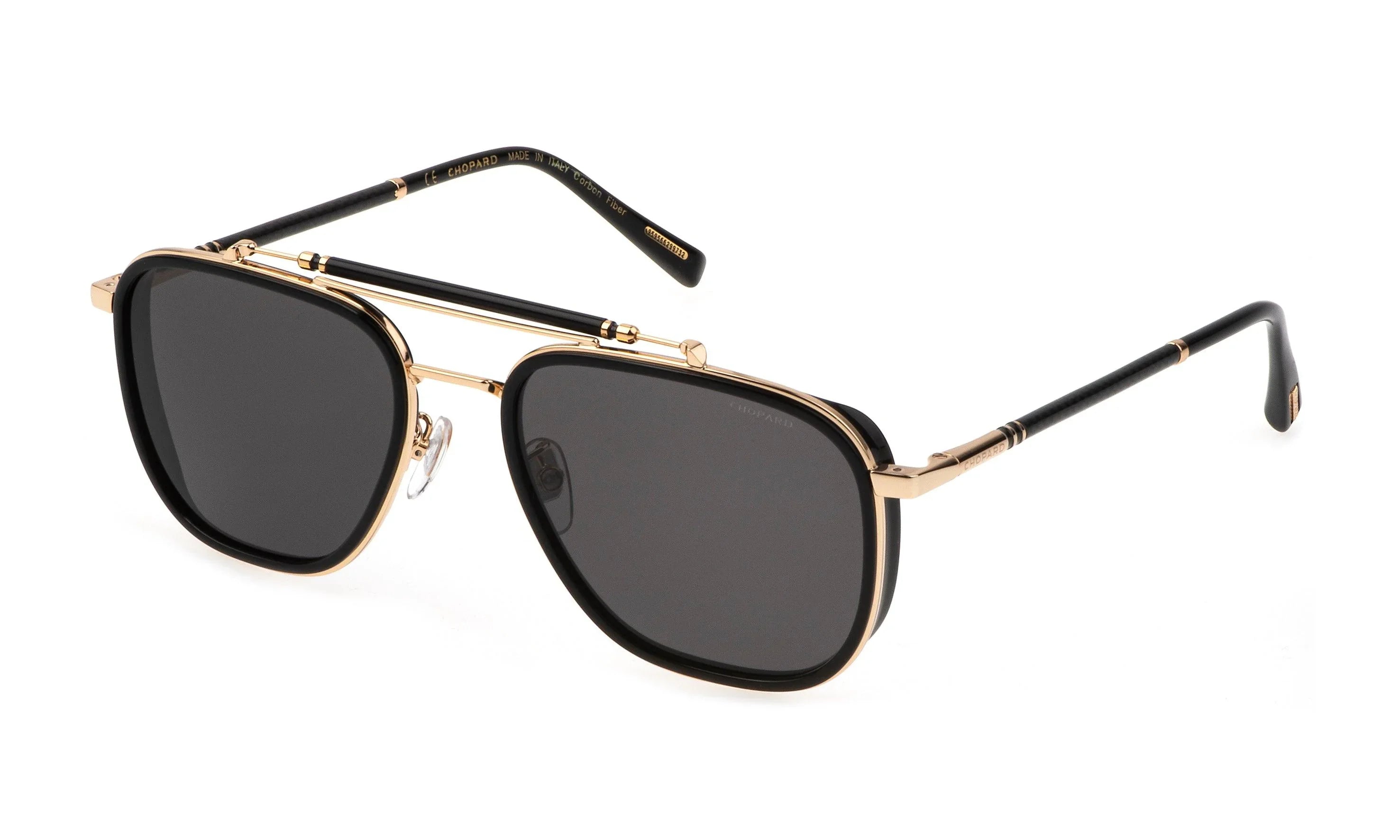 Chopard | SCHF25 | Shiny Black/Gold - iKANDi Sunglasses