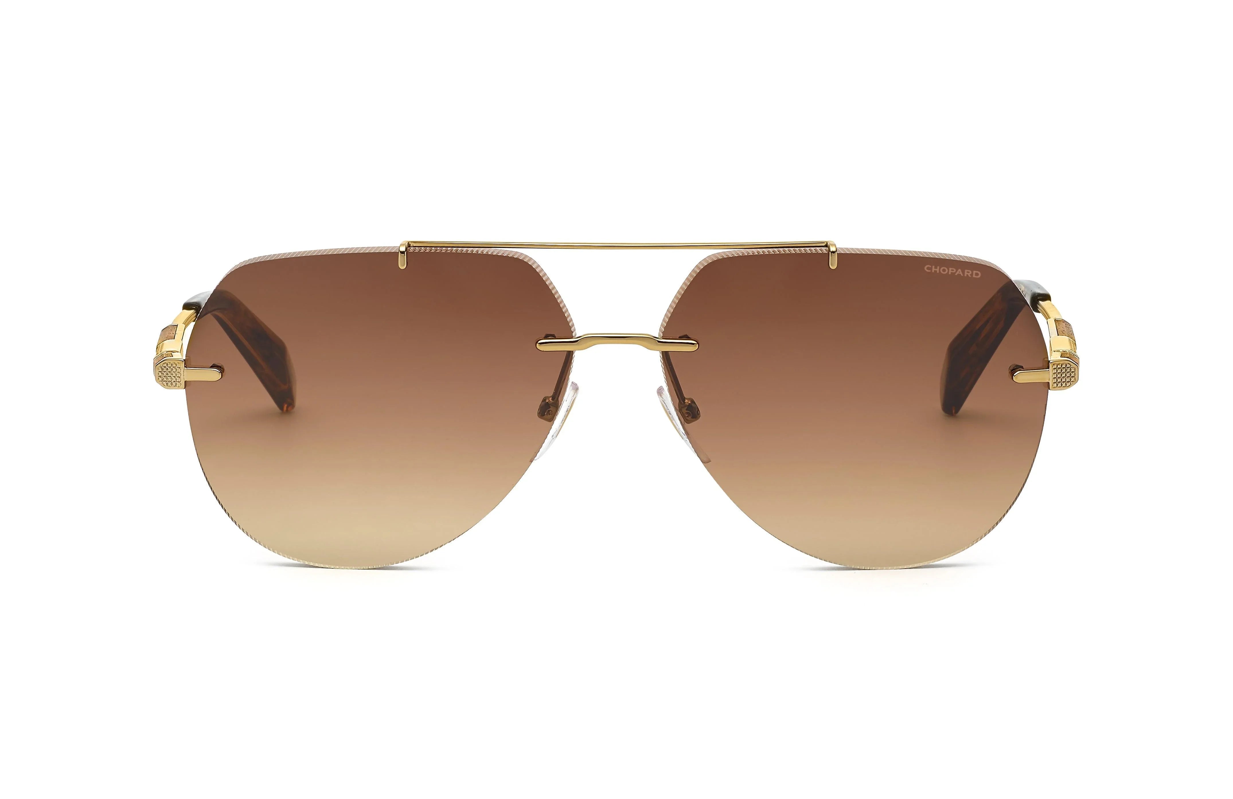 Chopard | SCHG37 | Shiny Grey Gold - iKANDi Sunglasses