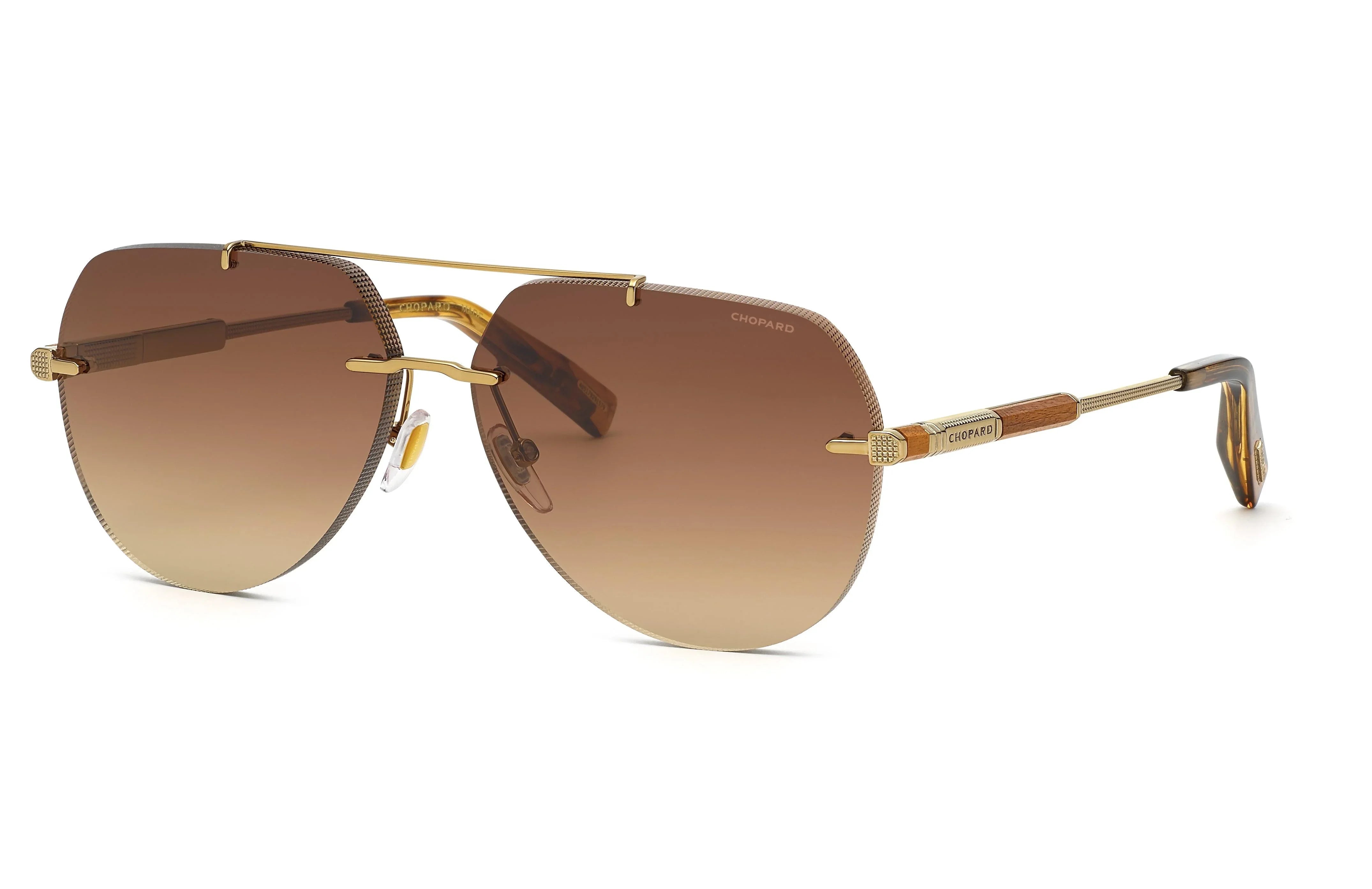 Chopard | SCHG37 | Shiny Grey Gold - iKANDi Sunglasses
