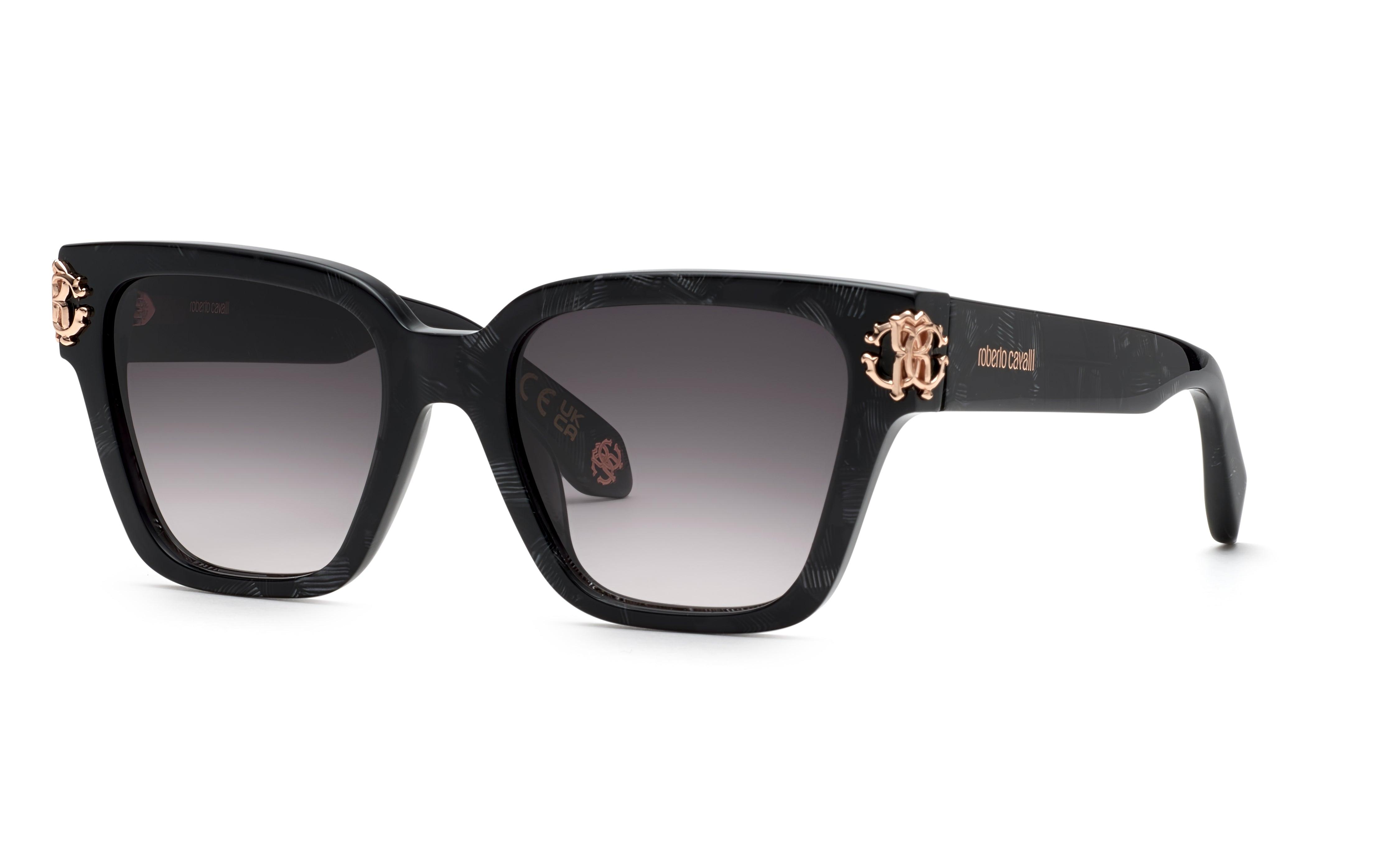 Roberto Cavalli | 066M | Black/White Temple - iKANDi Sunglasses