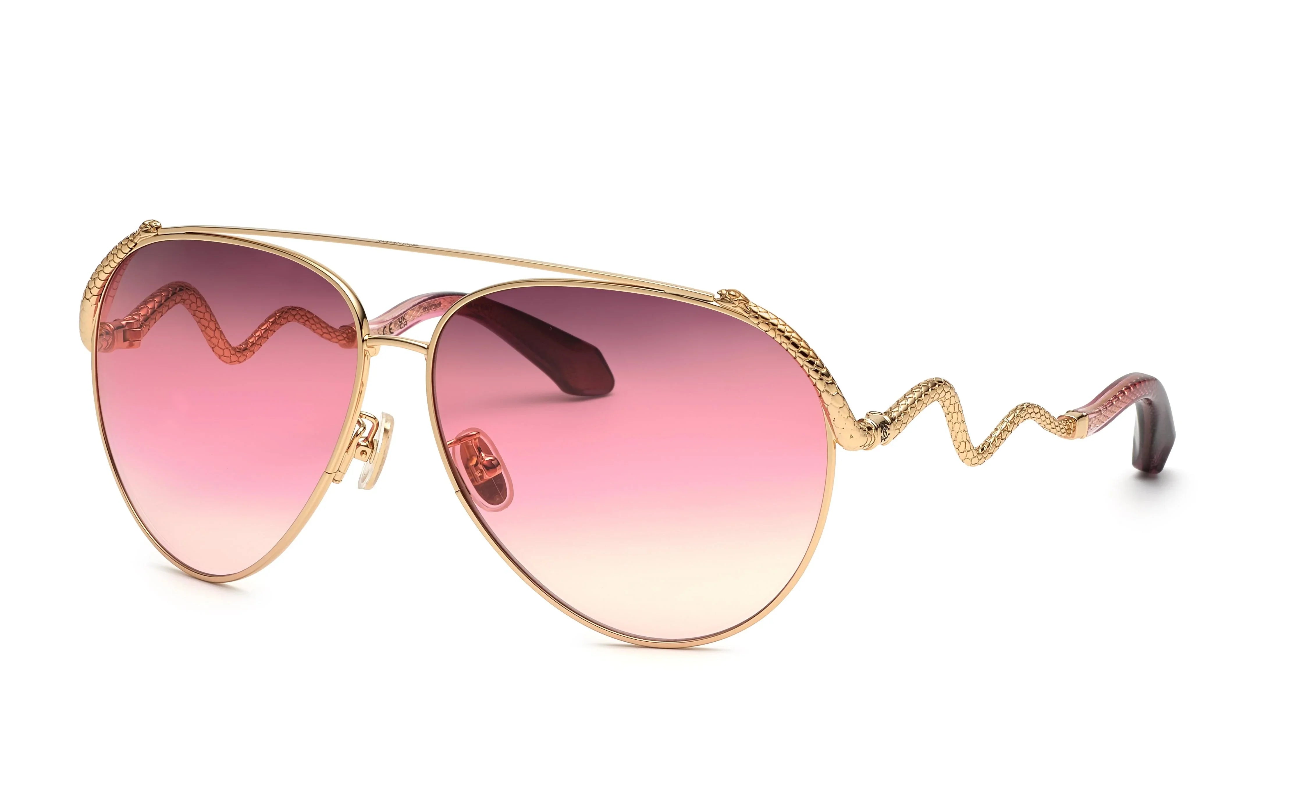 Roberto Cavalli | 090M | Shiny Rose Gold/Pink - iKANDi Sunglasses