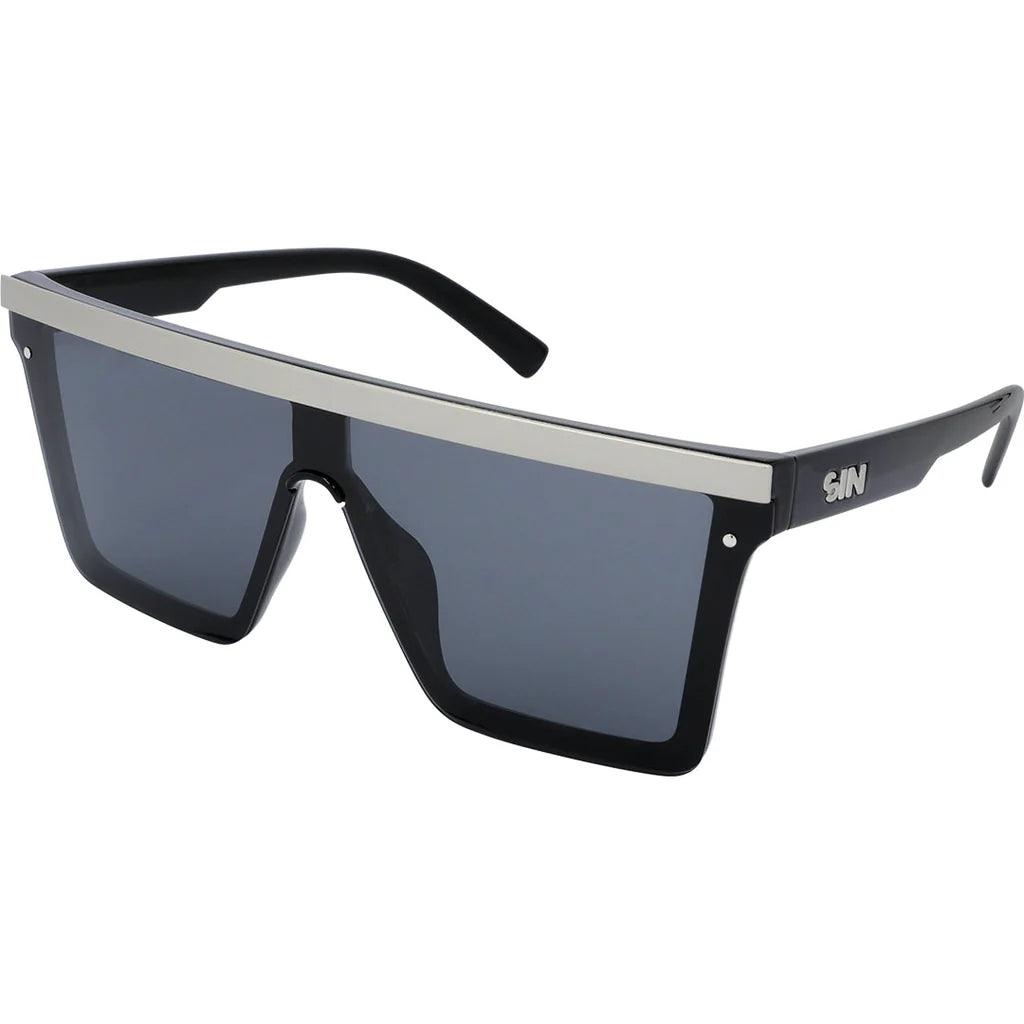 SIN | The Bar | Black Matte Silver - iKANDi Sunglasses