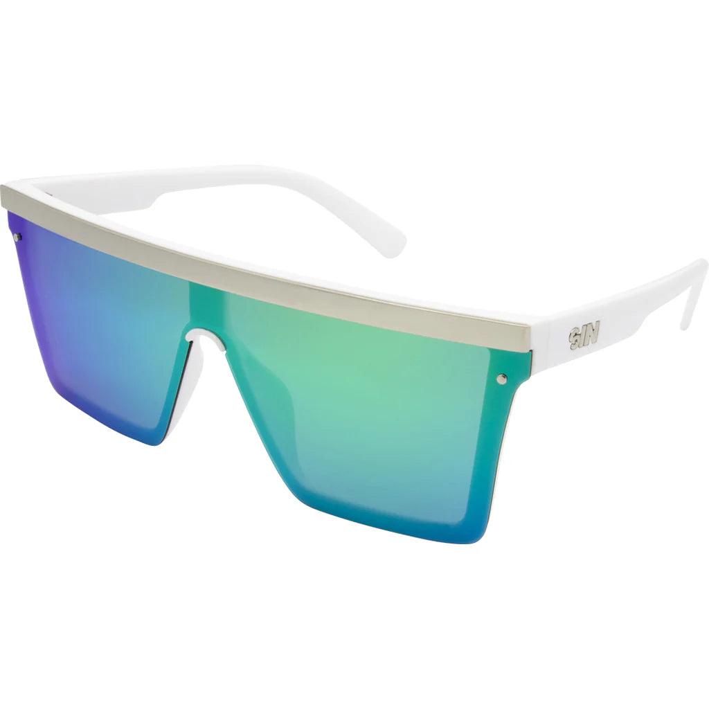 SIN | The Bar | White Silver - iKANDi Sunglasses