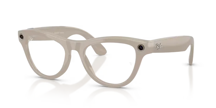 Ray-Ban Meta Gen 2 | RW4014 Skyler | Shiny Chalky Grey Transitions Sapphire