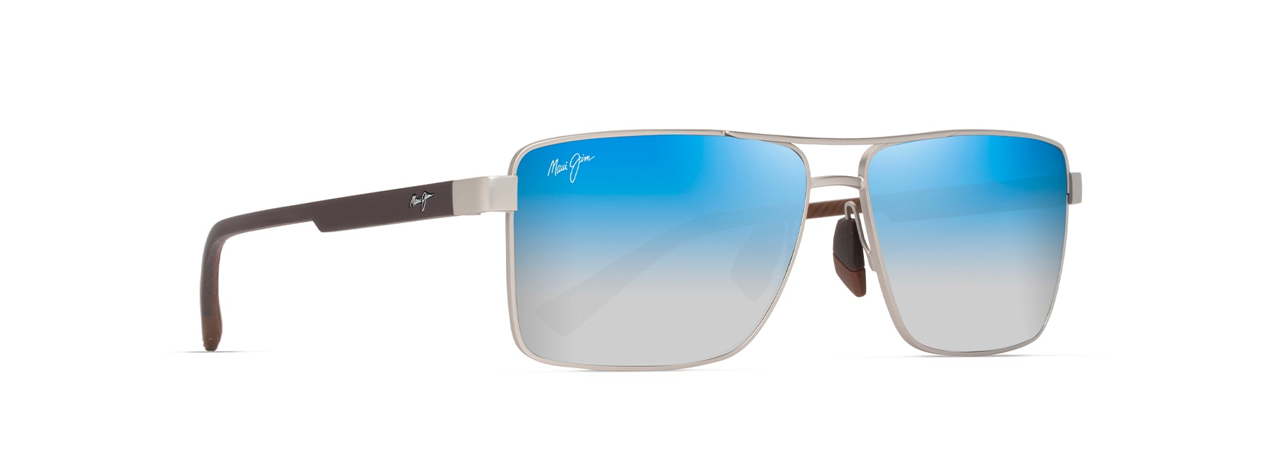Maui Jim | MyMaui 621 Piha | Matte Silver Brown | Grey