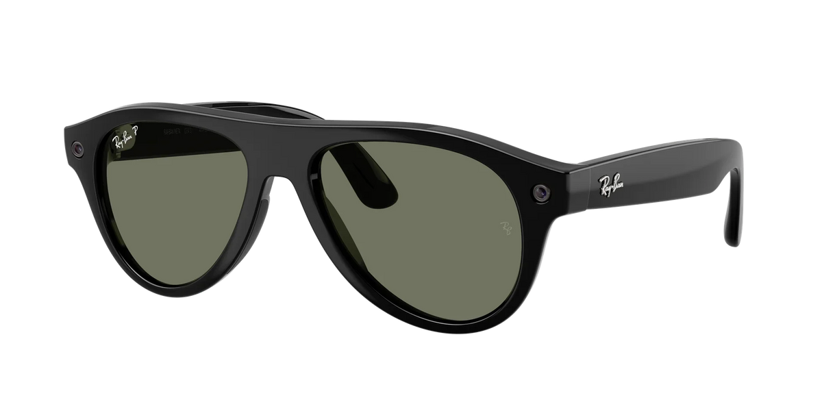 Ray-Ban Meta Gen 3 | RW4016 Aviator | Shiny Black G15 Green Polarised
