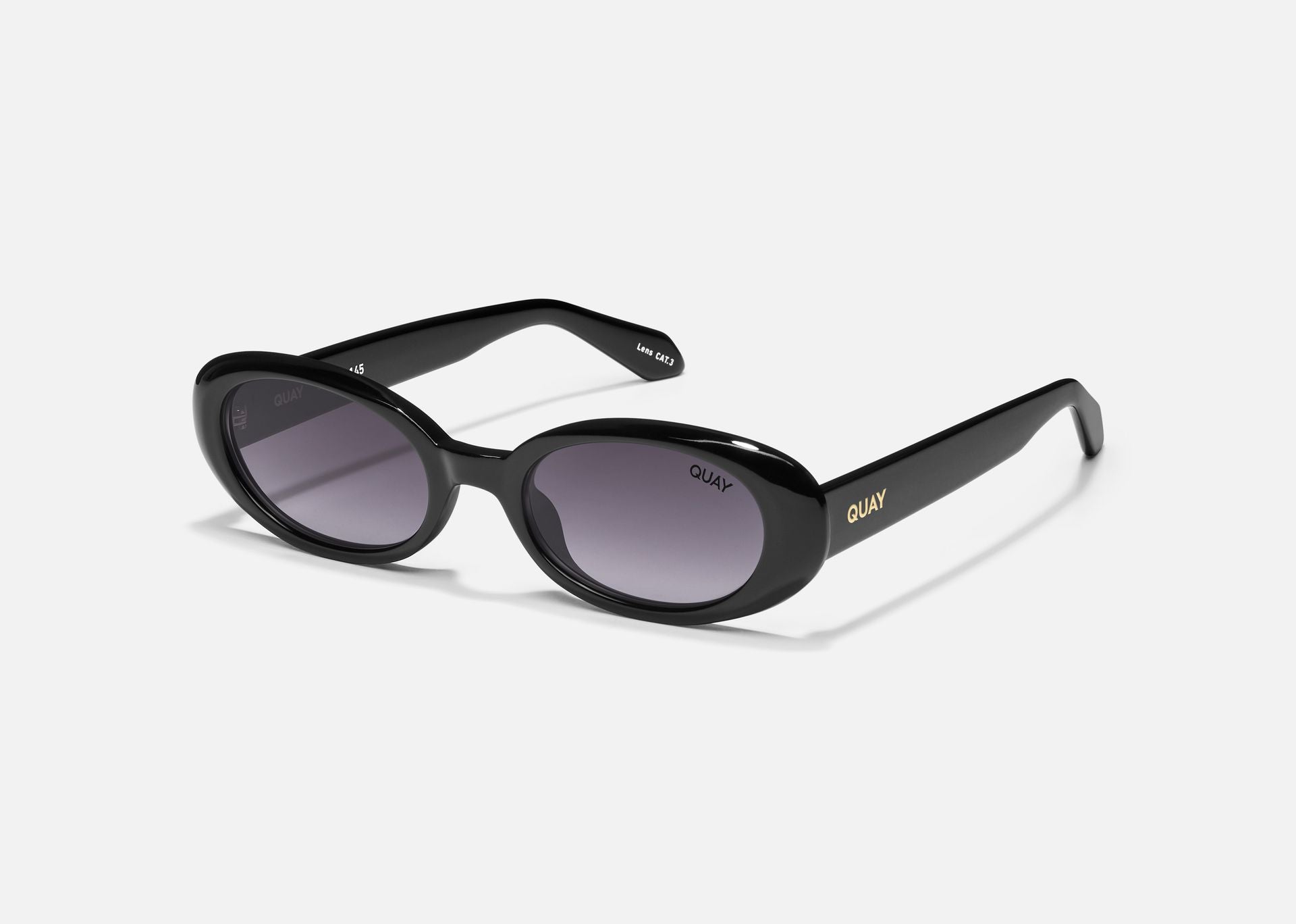 Quay | Felt Cute | Black/Smoke