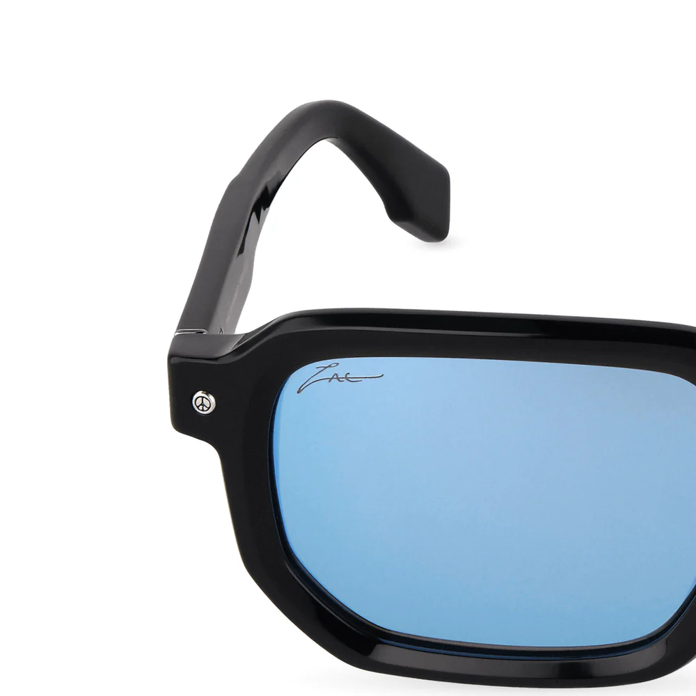 Police | SPLU82 | Zac Efron Signature Shiny Black Smoke Mirror Blue