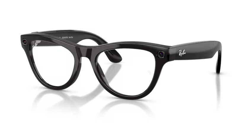 Ray-Ban Meta Gen 2 | RW4014 Skyler | Shiny Black Graphite Green Transitions