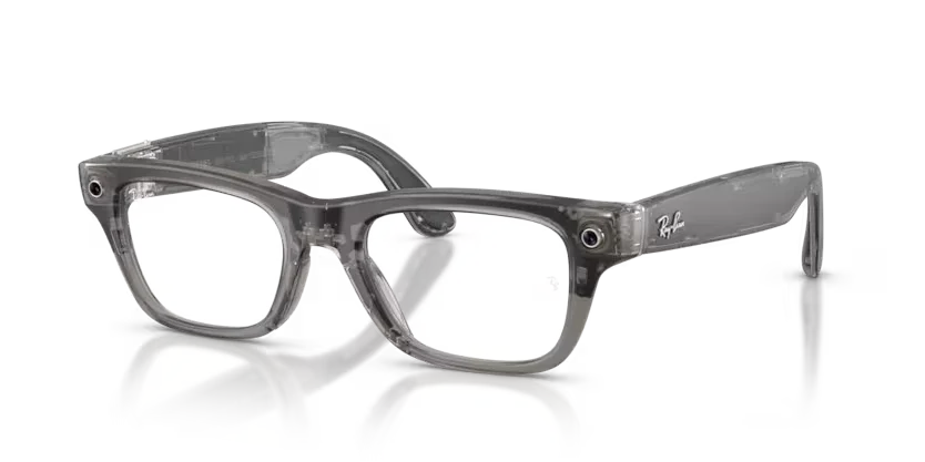Ray-Ban Meta Gen 2 | RW7001 Blayzer Optics L | Transparent Ice Grey