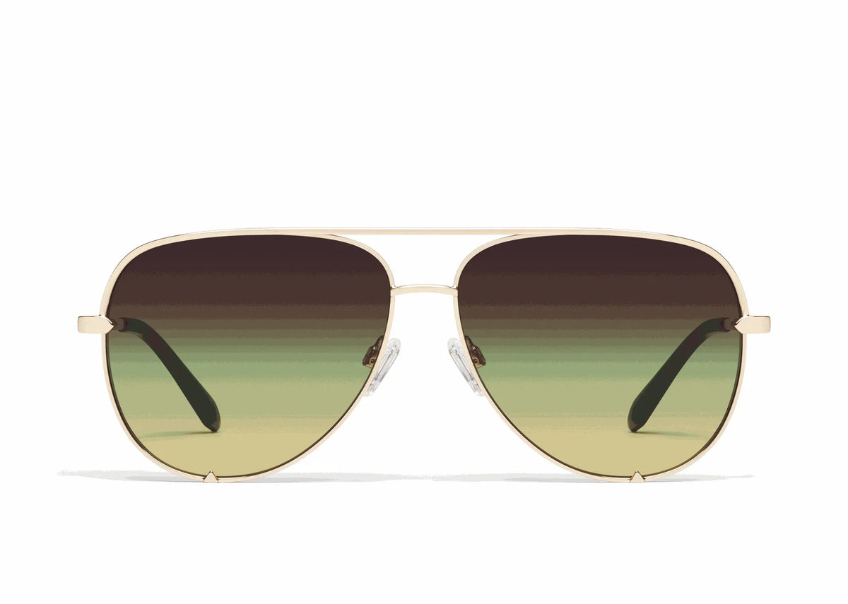 Quay | High Key XL | Gold Pistachio Glow